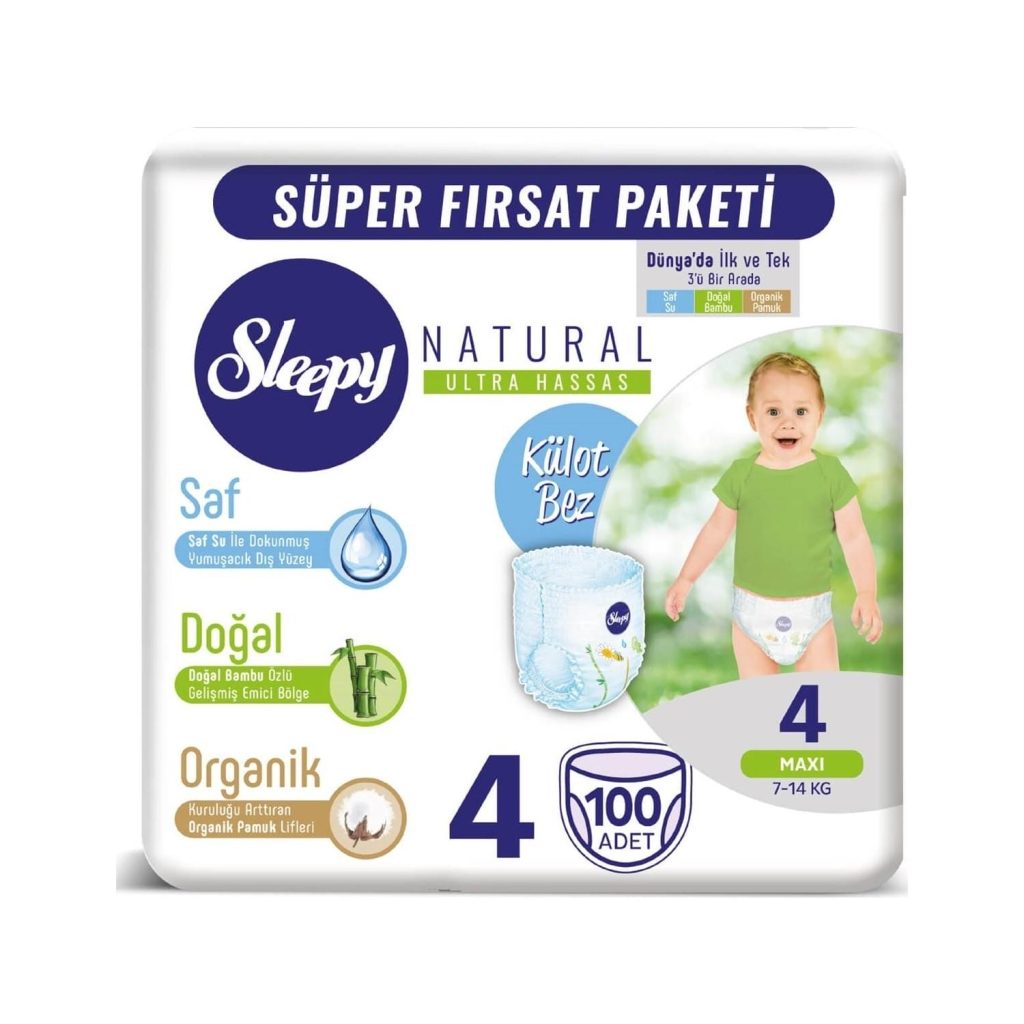 Sleepy Külot Bez Mega Paketi No 4 100 Adet