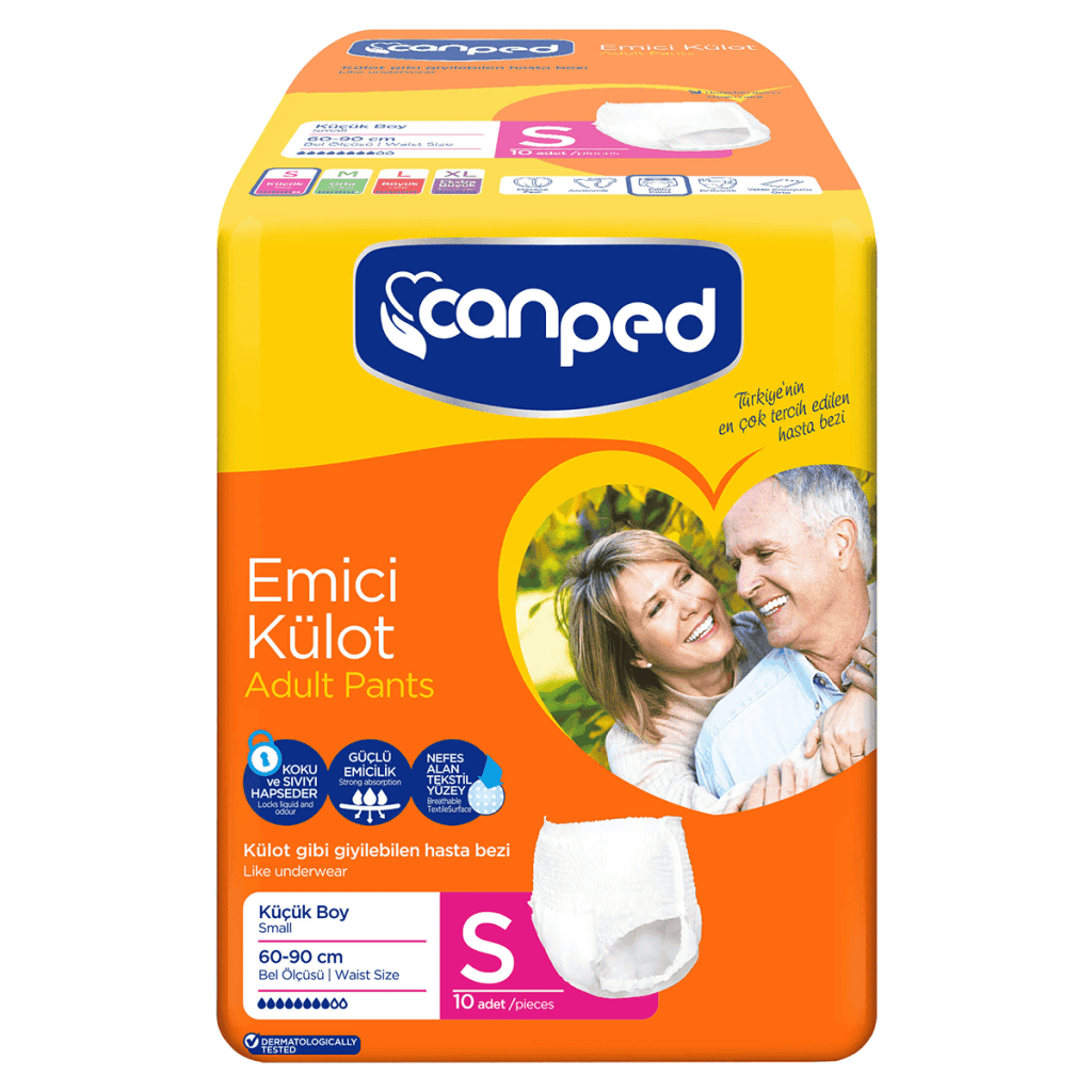 Canped Yetişkin Bezi Emici Külot S Beden 10 Adet