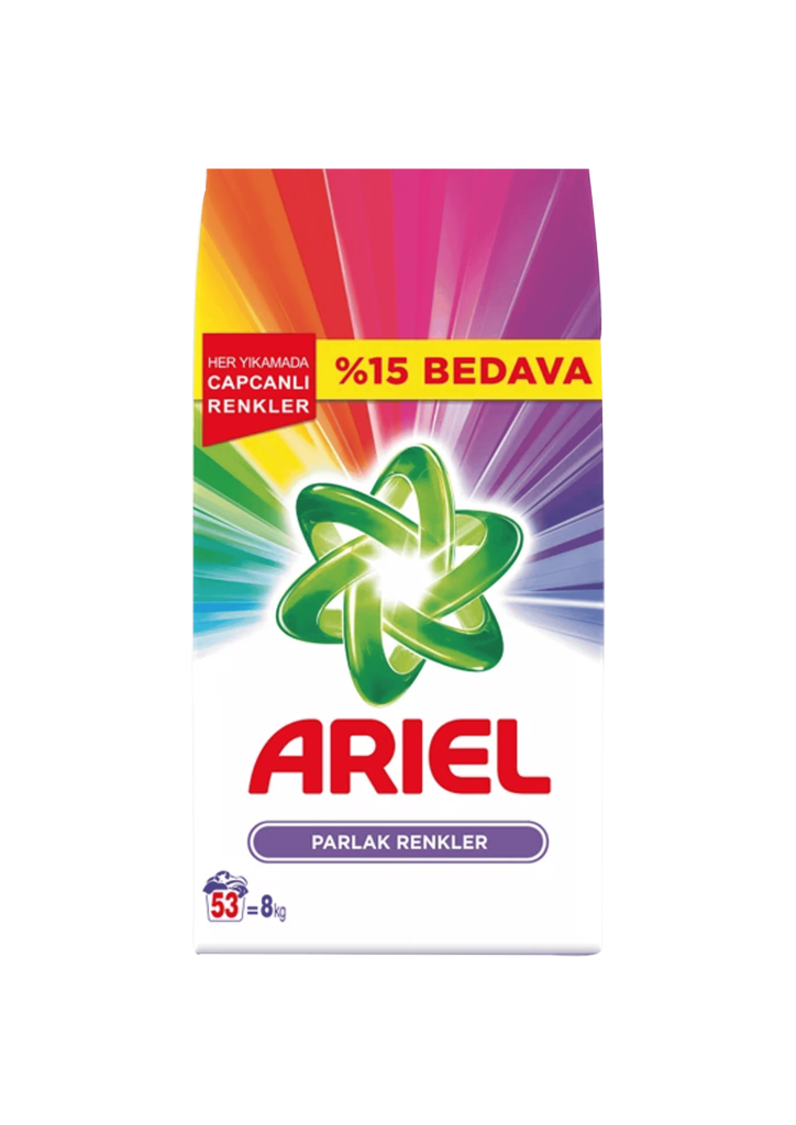 Ariel Parlak Renkler 8 Kg