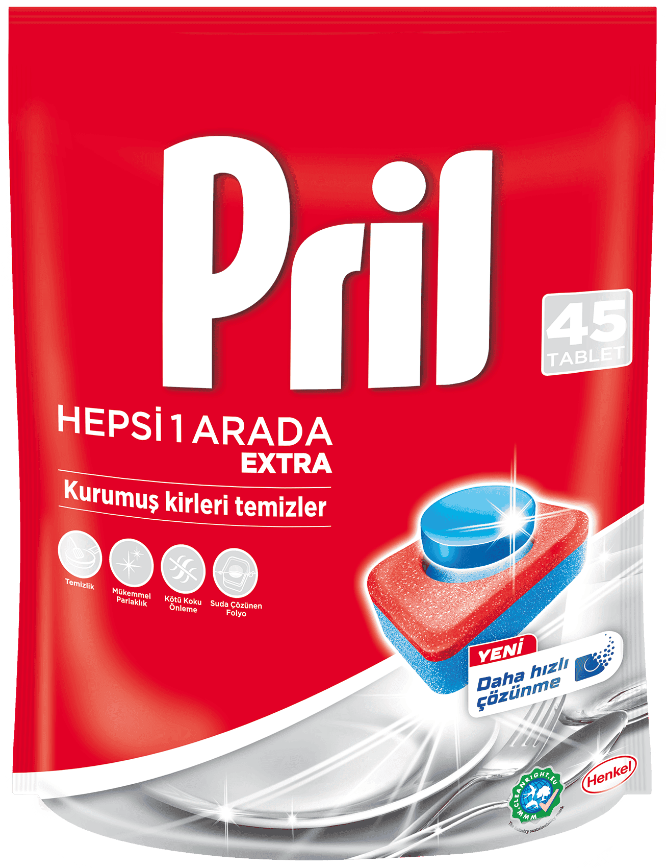 Pril Tablet Hepsi Bir Arada 45 Adet