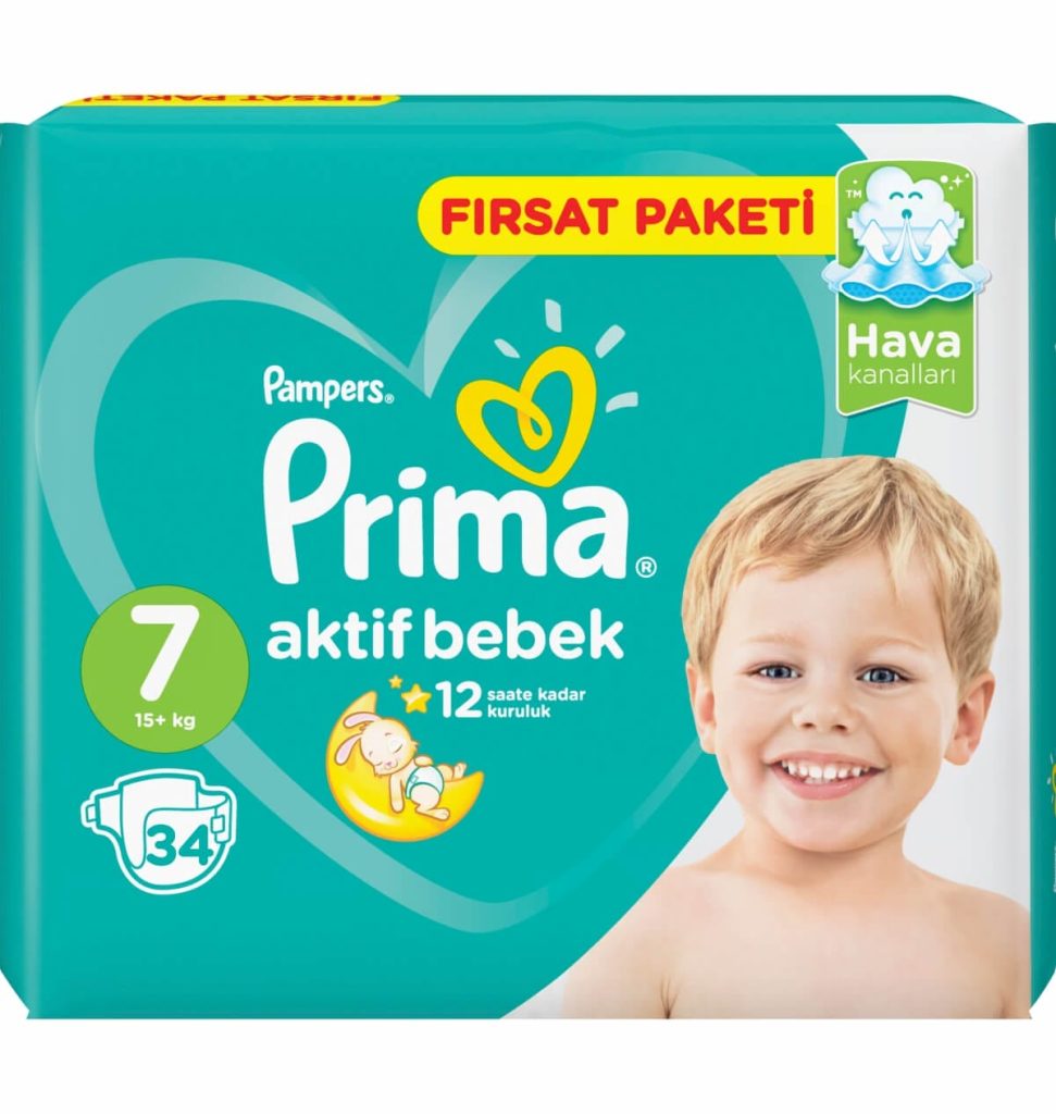 Pampers Prima No7 34 Adet