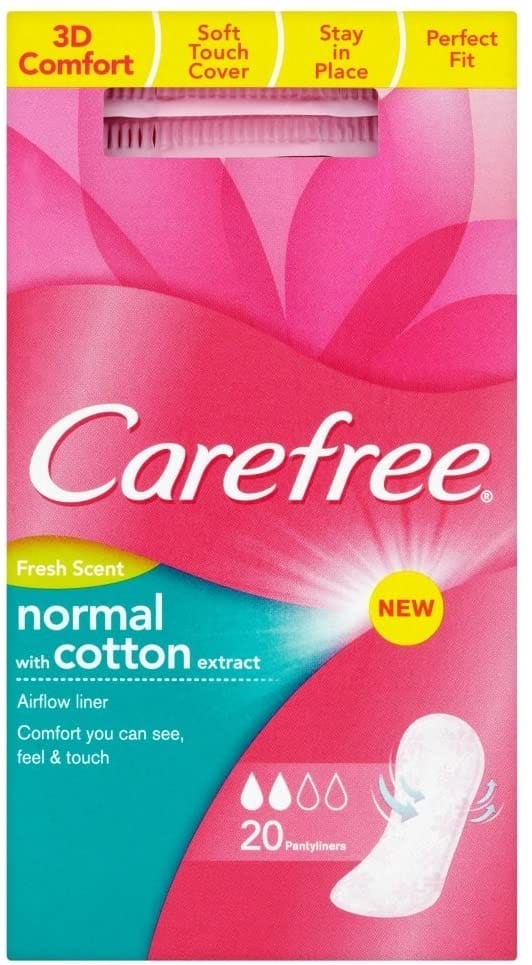 Carefree Normal With Cotton Extract Fresh 20 Adet