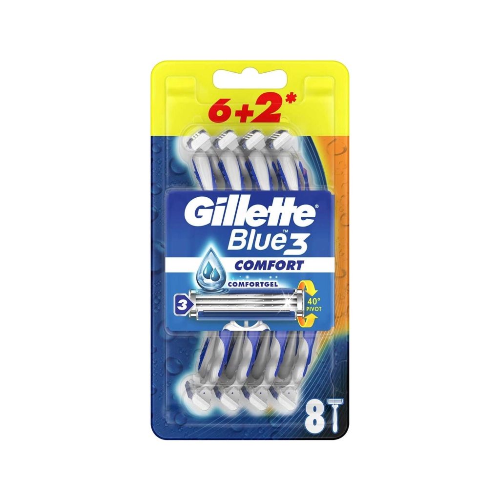 Gillette Blue 3 Comfort Disposable 8 Adet