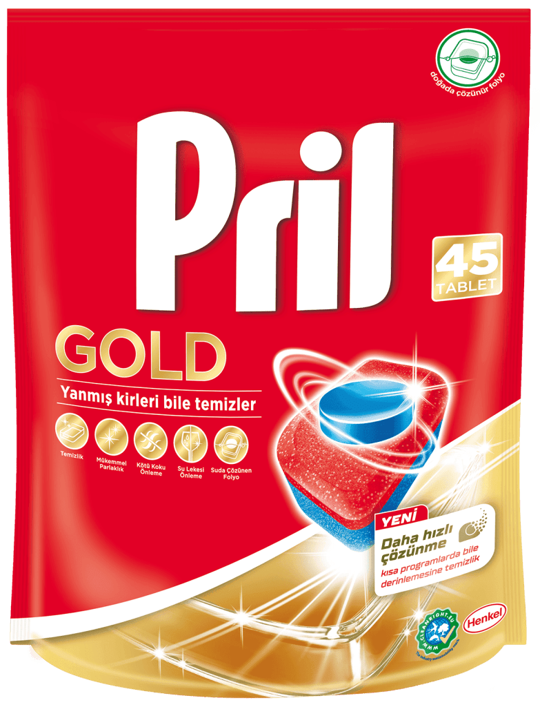 Pril Tablet Gold Avantajlı Paketi 45 Adet