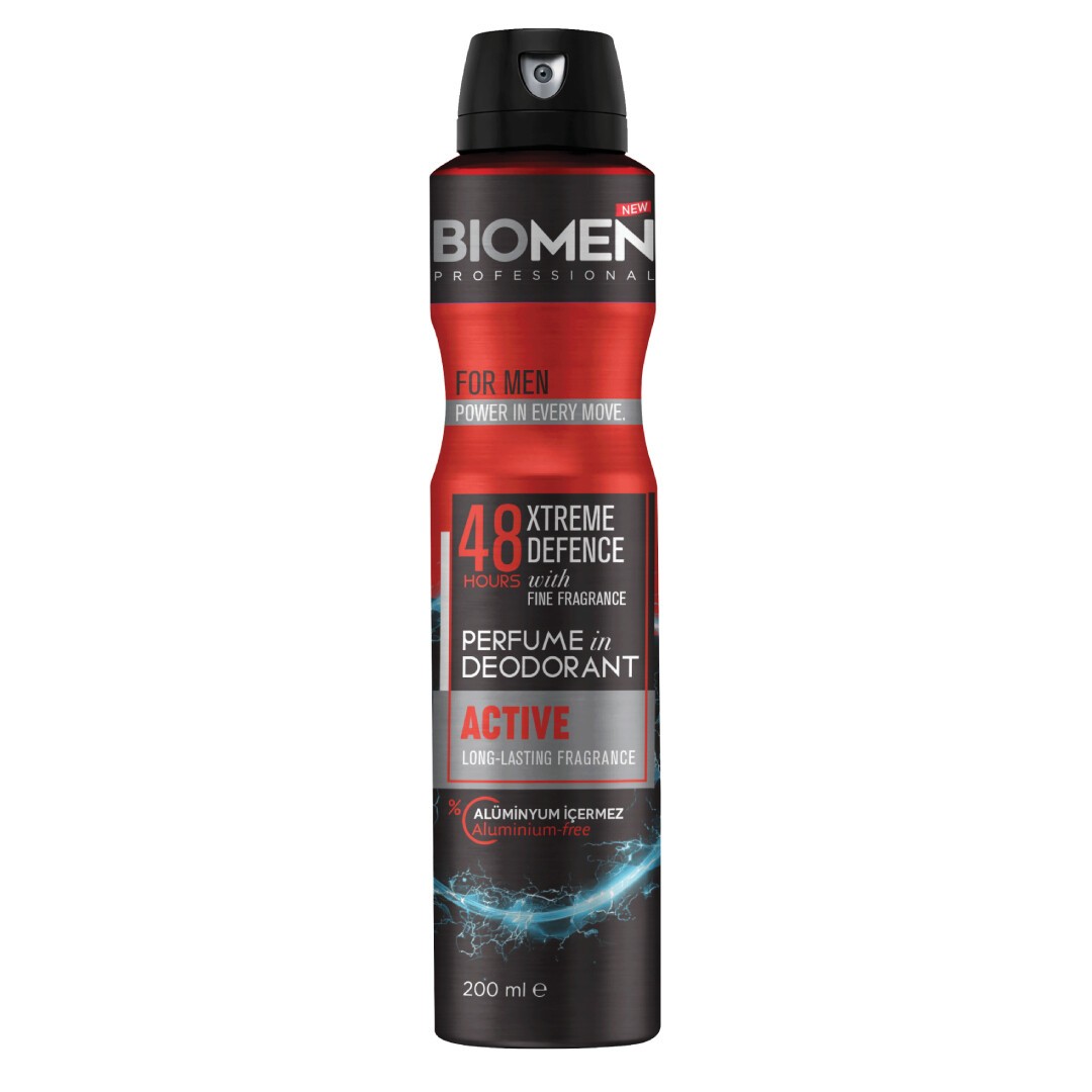 Biomen Perfume in Deodorant For Men Active 200 ml