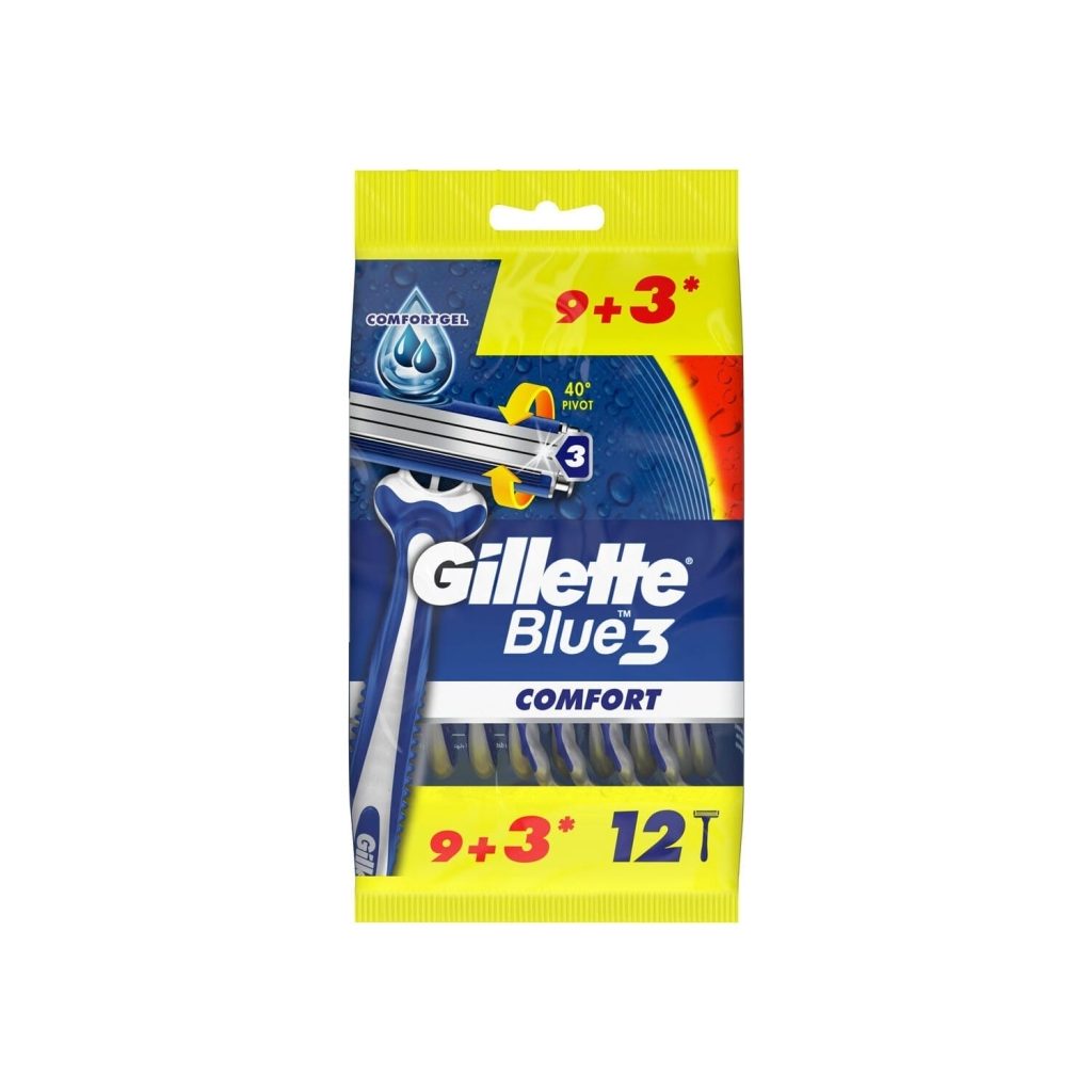 Gillette Blue 3 Comfort Disposable 12 Adet
