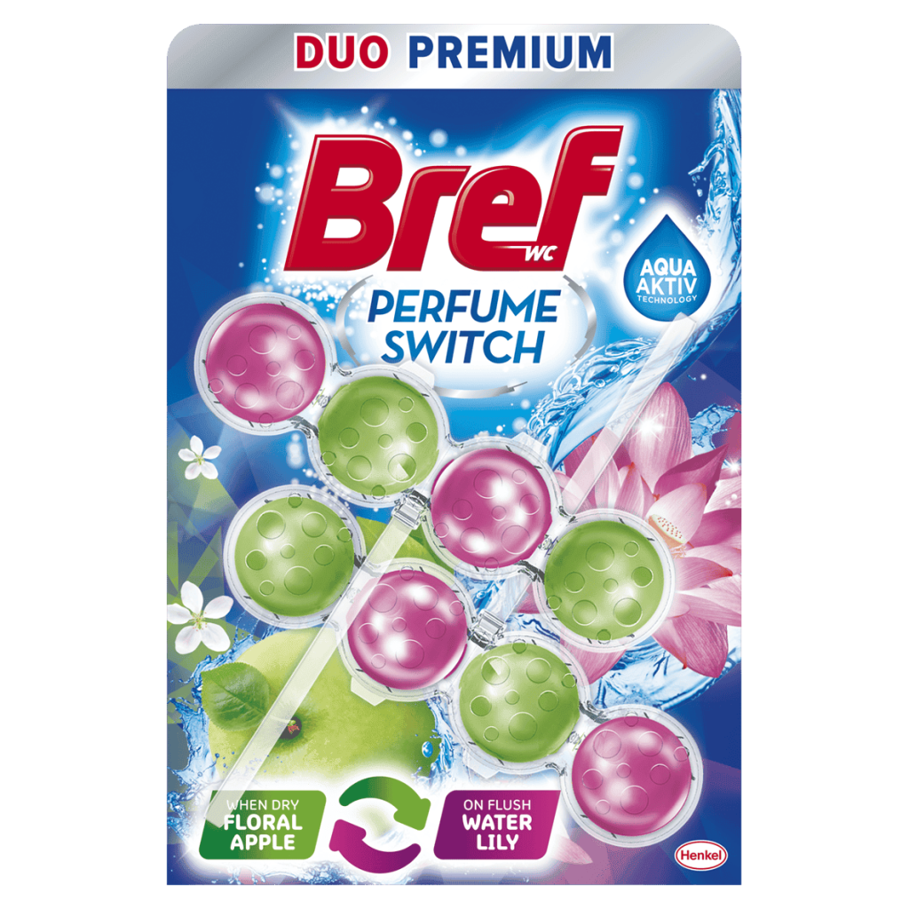 Bref Tuvalet Bloğu Duo Premium Victoria&yeşil Elma İkili