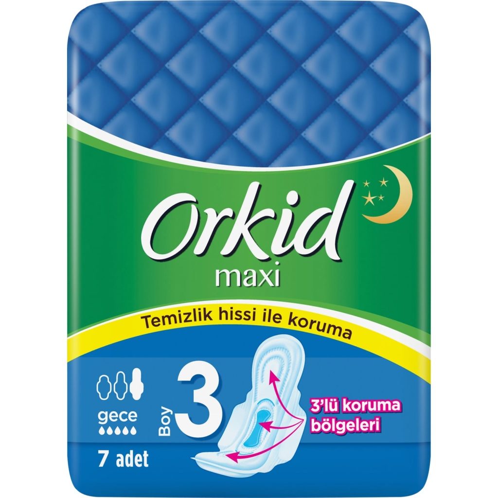Orkid Maxi Gece Ped 7 Adet