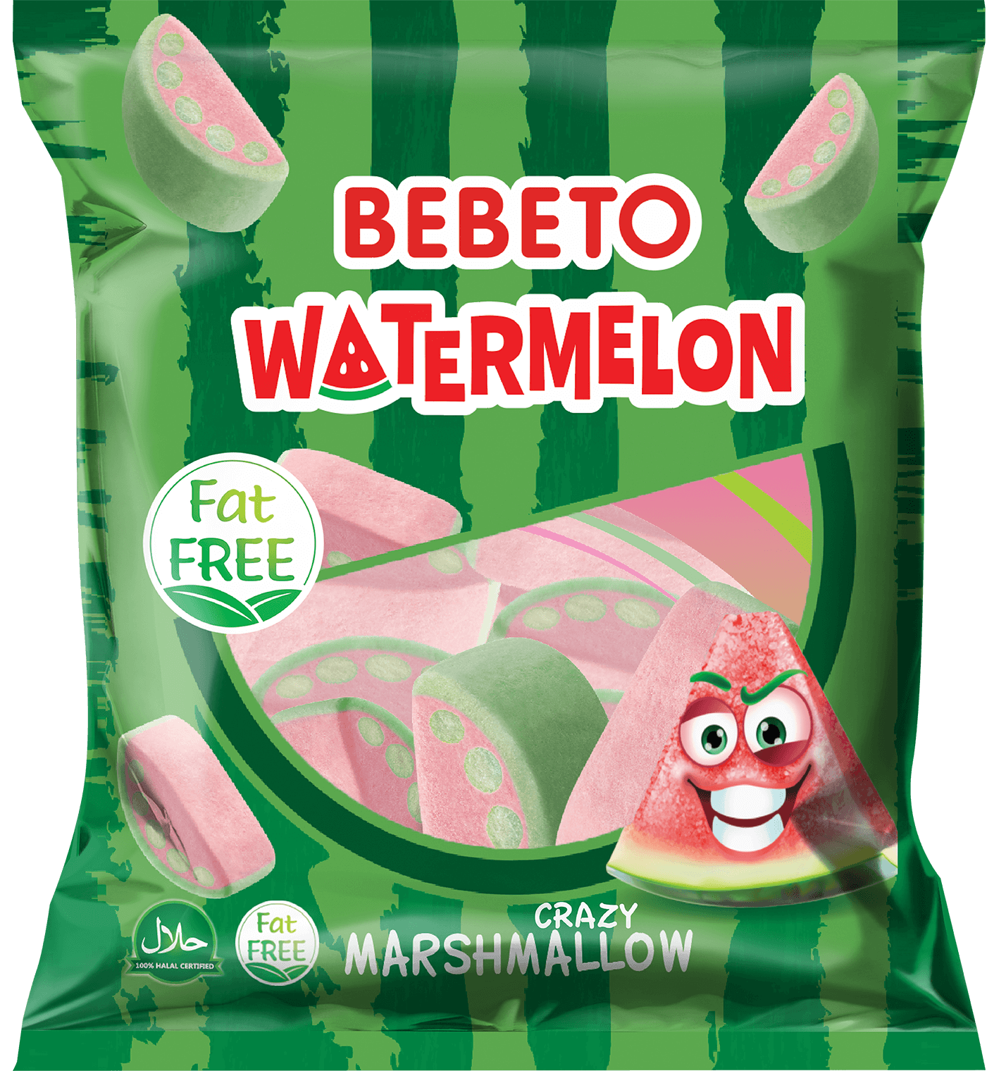 Kervan Gıda Bebeto Marshmallow Candy Watermelon 60 Grx12