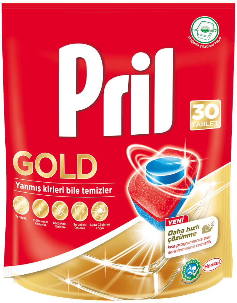 Pril Tablet Gold Avantajlı Paketi 30 Adet